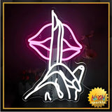 Shhh... Neon Sign - Cool Minimal LED Wall Light by Neon Sparkle