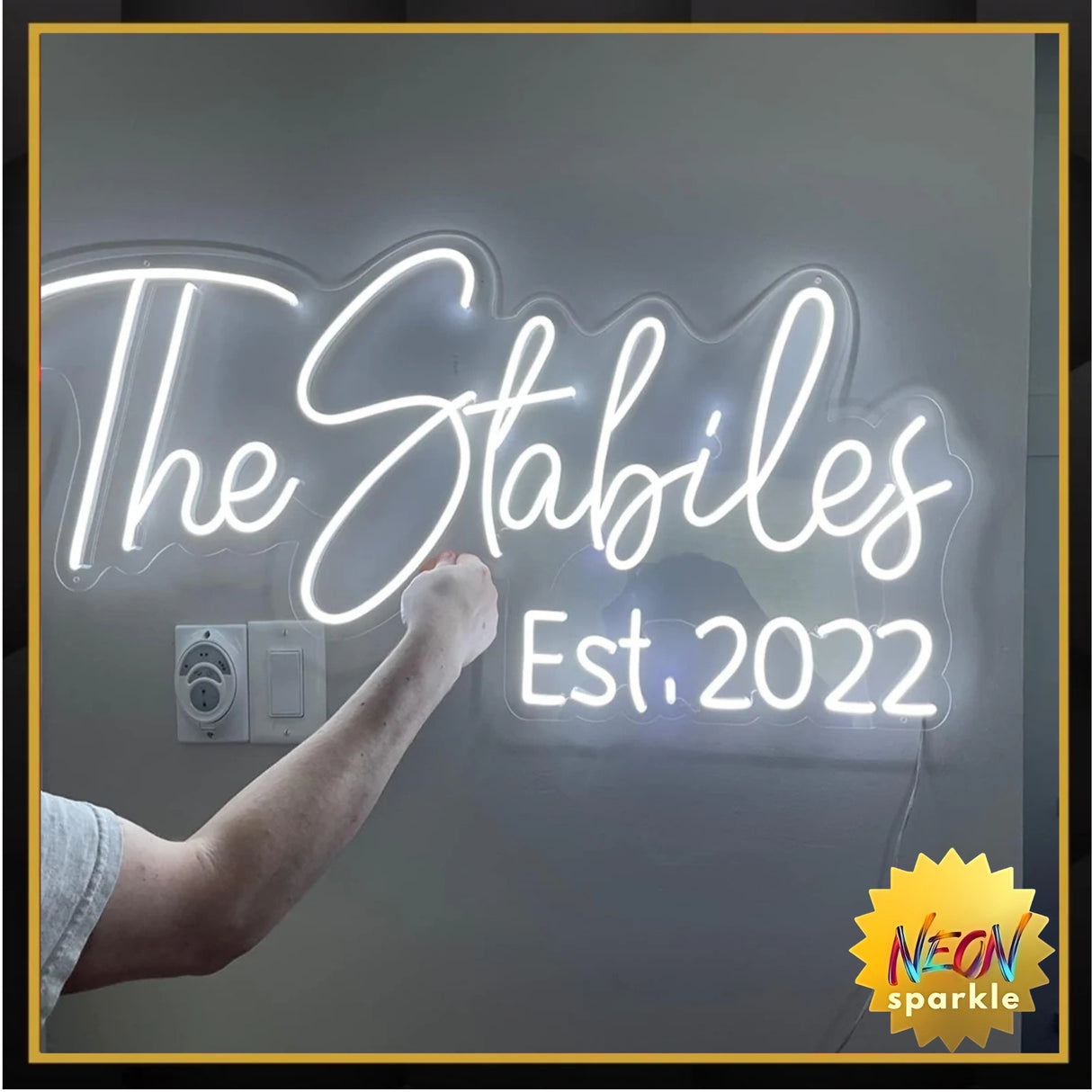 Custom Neon Signs, Handmade Personalised Neon Lights Sign for Wall Decor/Bedroom/Birthday Gift/weddings/events/business logo (40inch, 2LINE)