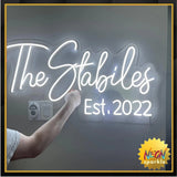 Custom Neon Signs, Handmade Personalised Neon Lights Sign for Wall Decor/Bedroom/Birthday Gift/weddings/events/business logo (40inch, 2LINE)