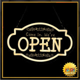 Retro Open Neon Sign,11.8 Inch Open Light up Sign - Cool Neon Light Wall Decor for Home