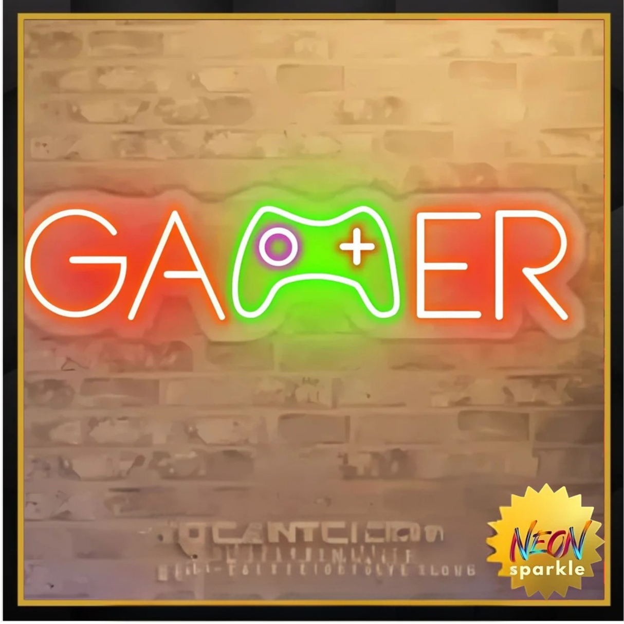 GAMER Neon Sign - Small LED Gaming Room Light by Neon Sparkle