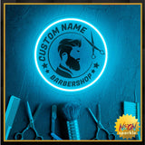 Neon Sign,USB Neon Sign For Hair Salon,3D Engraved Barber’s Opening Welcome led Sign