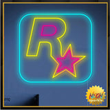 Rockstar Gaming Neon Sign - LED Wall Light for Gamers by Neon Sparkle