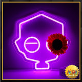 Purple Game Character Neon Signs for Wall Decor Game Logo Neon Lights for Bedroom Led Signs Suitable