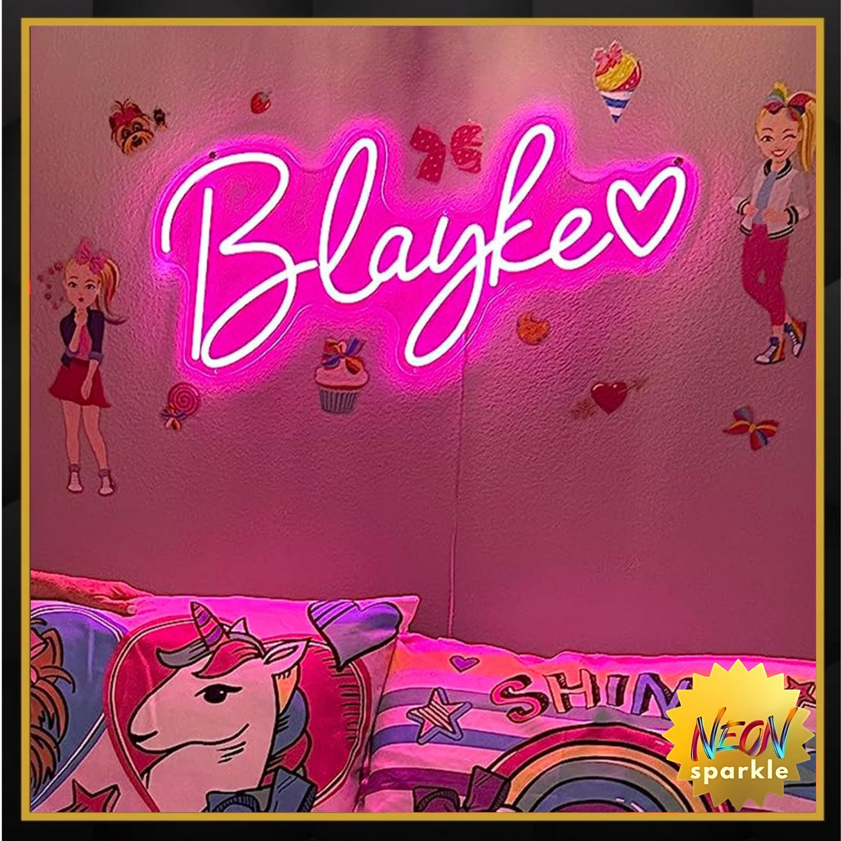 Personalized Name LED Sign for Room Decor, Customizable Neon Signs for Wall Decor Birthday