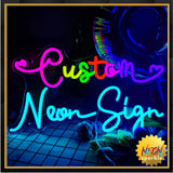 Custom Neon Signs for business logo, Handmade Personalised Neon Sign Customizable for Wall Decor/Bedroom/Birthday Gift/Weddings Events