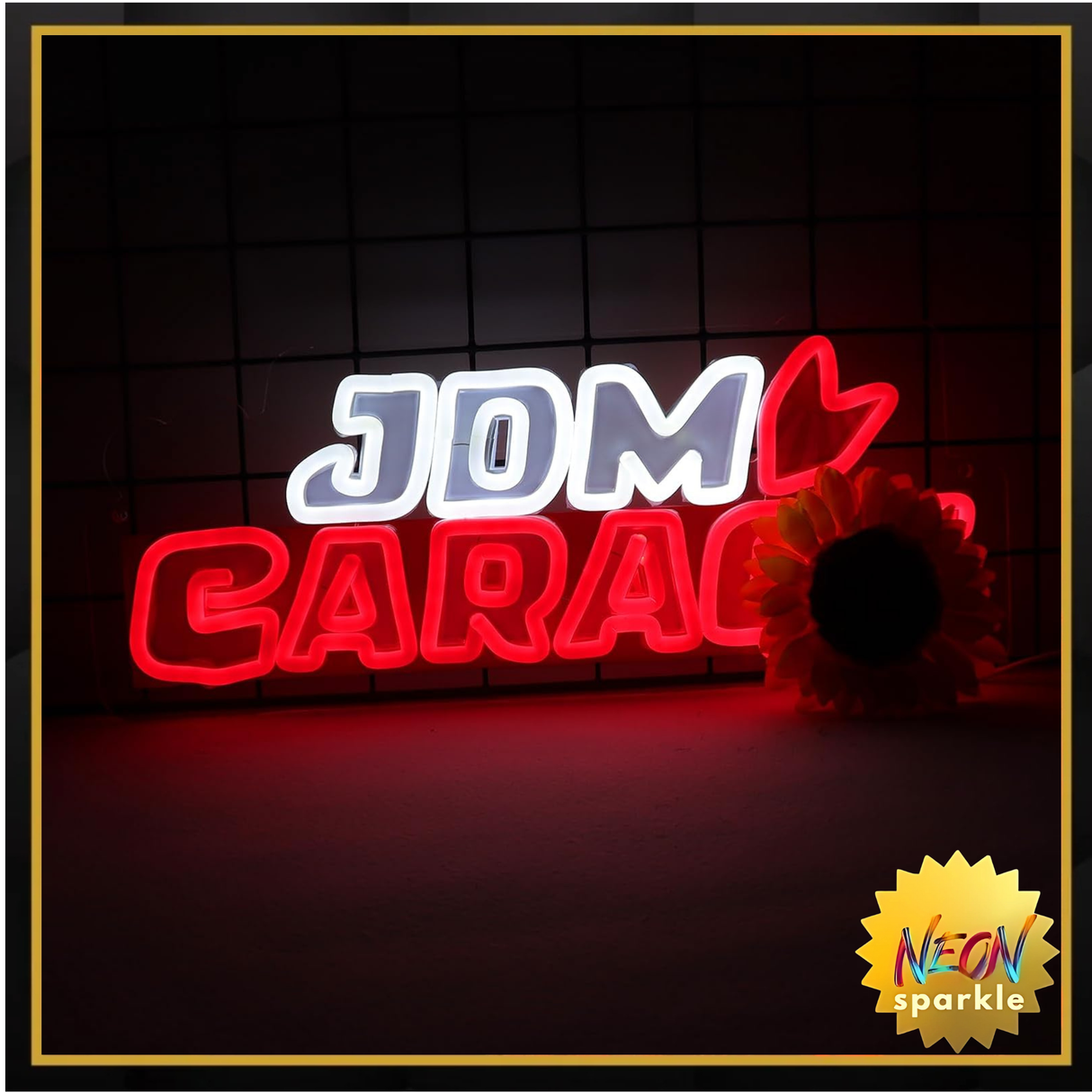 J.D.M Garage Neon Signs for Wall Decor Garage Neon Lights