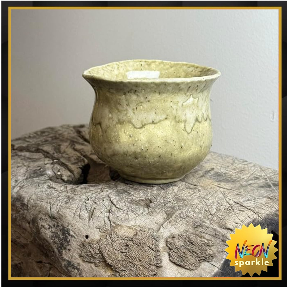 Handmade Ceramic Coffee Cup 5.4 oz, Wabi-Sabi Style Pottery Mug, Unique Glazed