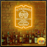 Neon Sign Customizable Home Bar For Man Cave,Custom Led Sign For Personalized Gifts For Father