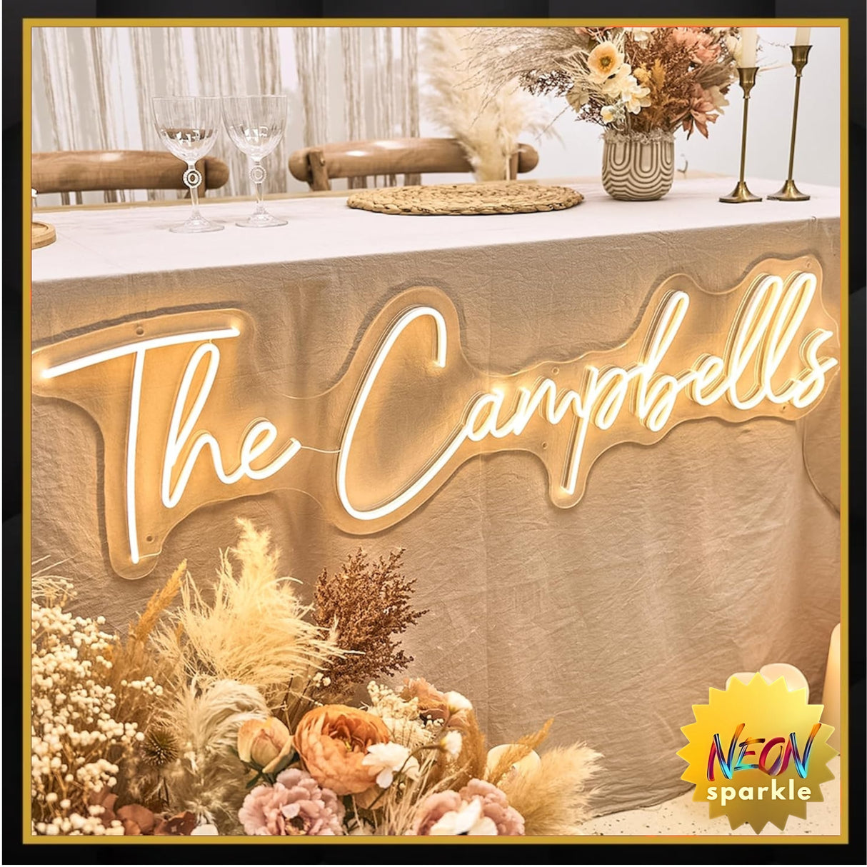 Custom Neon Sign, Custom Neon Light for Wedding, Personalized Neon Sign Customizable for Business Bar Salon Beauty Light Up Name Sign