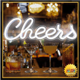 Cheers Neon Sign for Wall Decor, LED Neon Bar Light Sign,USB Powered Wall Neon Light up Sign for