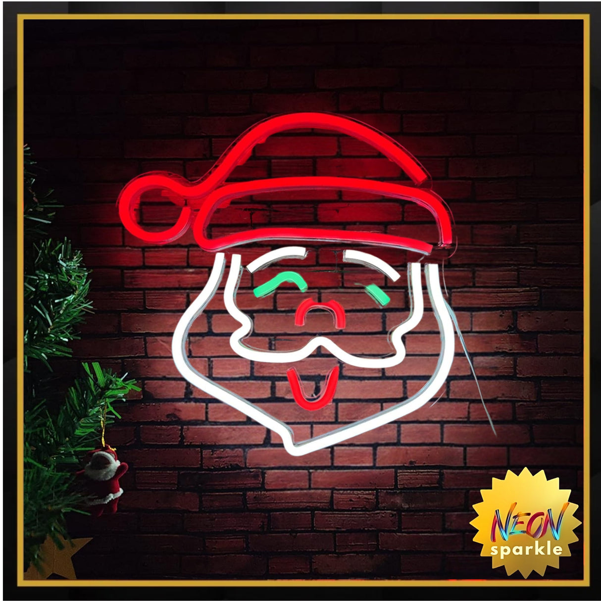 Santa Claus Neon Sign, Christmas LED Neon Signs for Wall Decor
