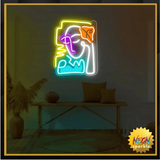 Abstract Face UV Neon Sign