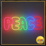 Peace Neon Sign - LED Wall Light Art Decor by Neon Sparkle