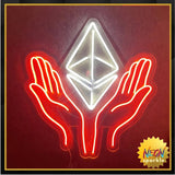 Neon Sparkle Custom HODL Neon Sign ?  LED Crypto Wall Descoration Neon Sign