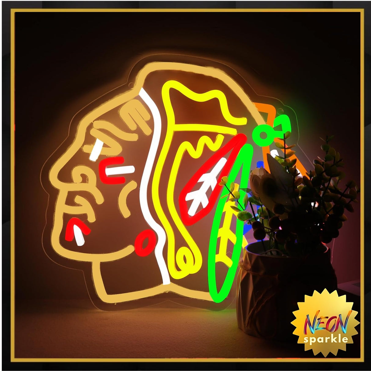 Ice Hockey Neon Signs for Wall Decor Neon Lights for Bedroom Led Business Signs