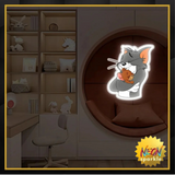 Tom Hugging Jerry UV Neon Sign