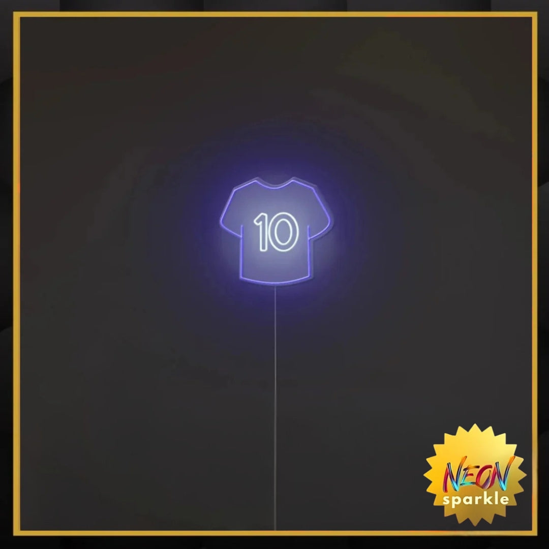 Jersey No.10 Neon Sign