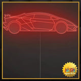 Lamborghini Car Neon Sign - Luxurious LED Auto Decor by Neon Sparkle