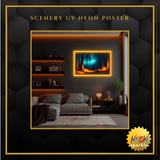 Scenery UV Neon Poster
