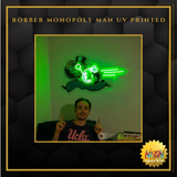 Robber Monopoly Man UV Printed