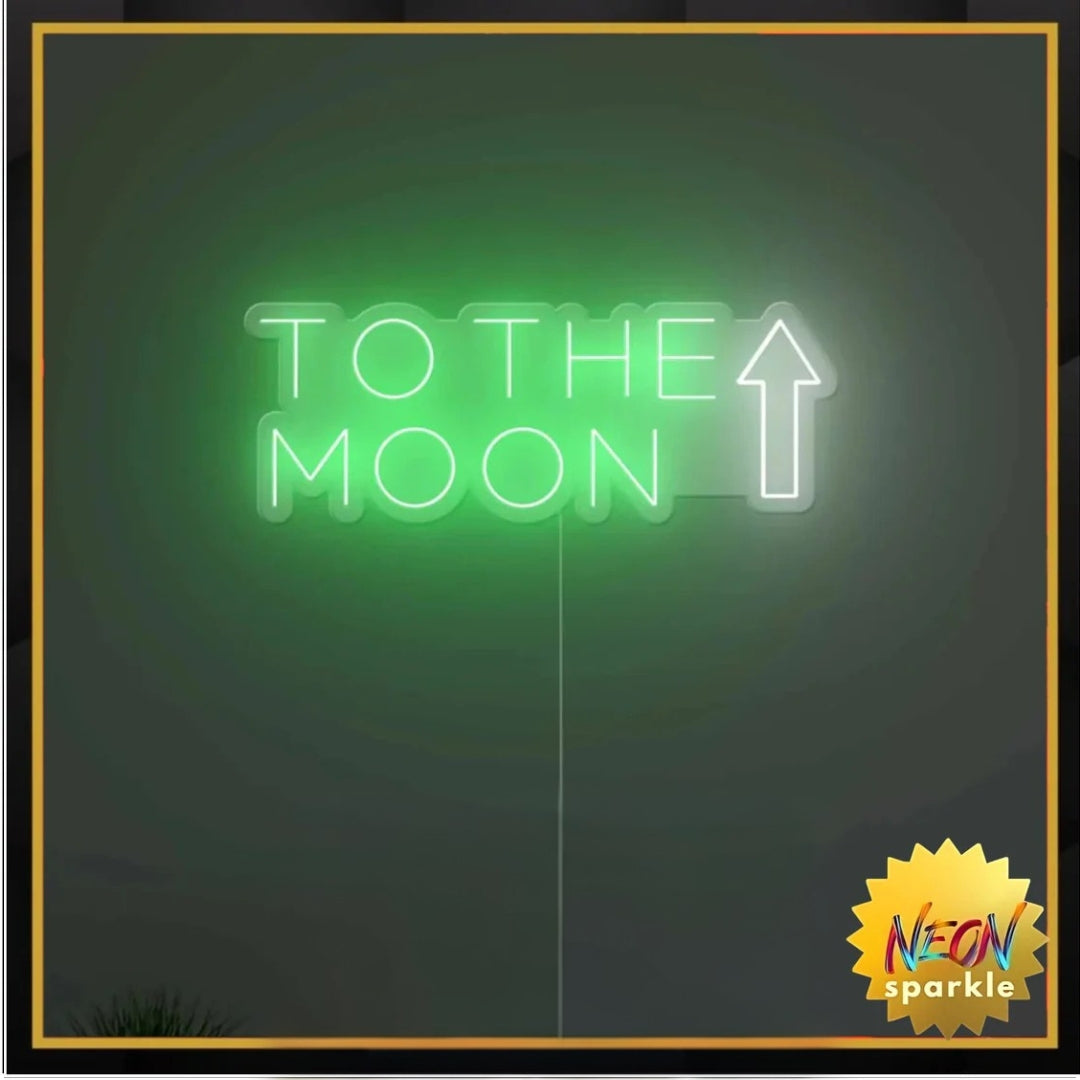 To The Moon Neon Sign