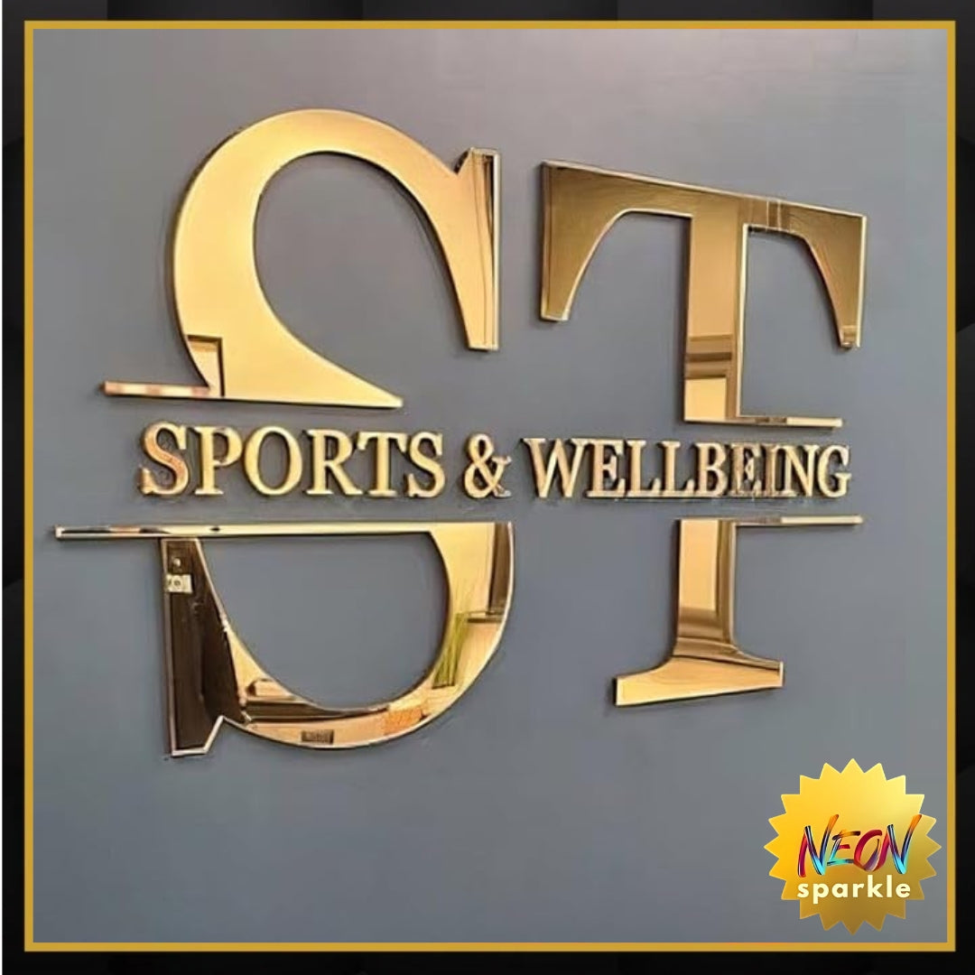 Custom Business Sign, Professional 3D Laser Cut Acrylic Business Logo Sign for Wall