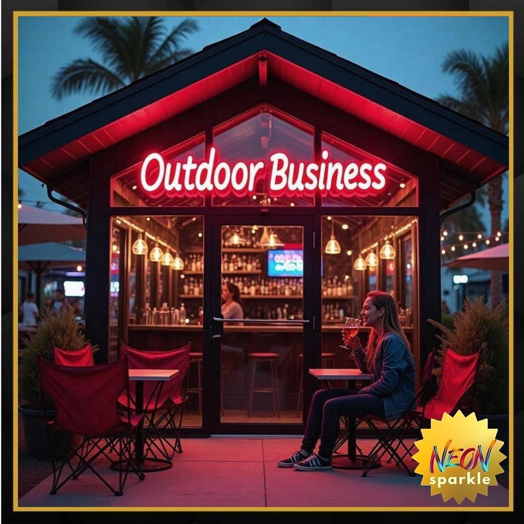 Outdoor Waterproof Neon Sign for Business, Professional Large Custom Outdoor Led Sign with Remote