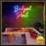 IP-67 Outdoor Custom Neon Sign Waterproof, Dimmable Customizable Neon Light Sign for Outdoor Patio,Backyard Porch