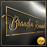 Handmade Professional 3D Laser Cut Custom Acrylic Sign Personalized for Wall